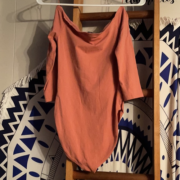 EXPRESS One Eleven Size XS Peach Bodysuit - Cheeky - Picture 2 of 3